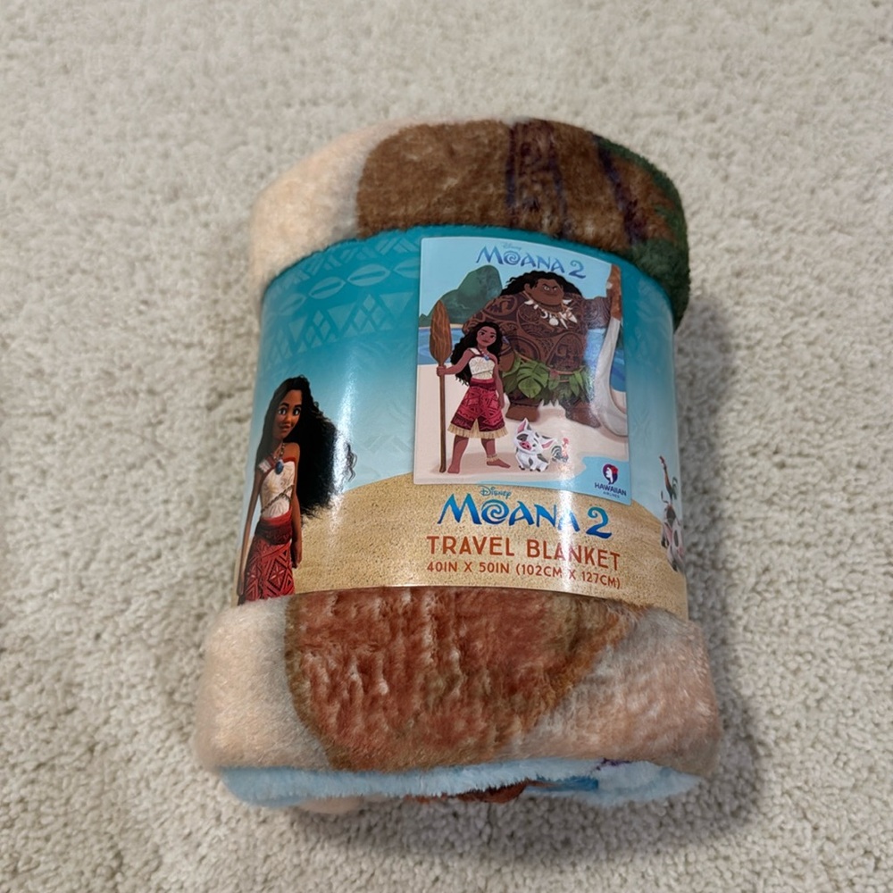 Moana 2 Travel Blanket